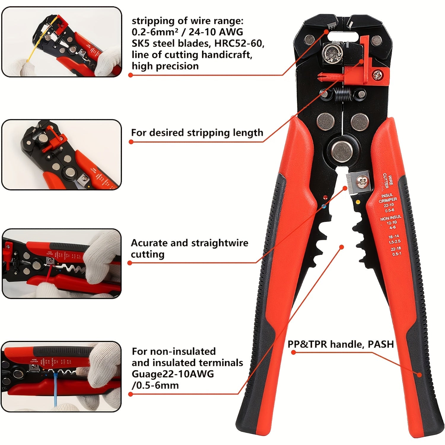 Automatic Wire Stripper – Multifunctional Cable Cutter & Crimping Pliers
