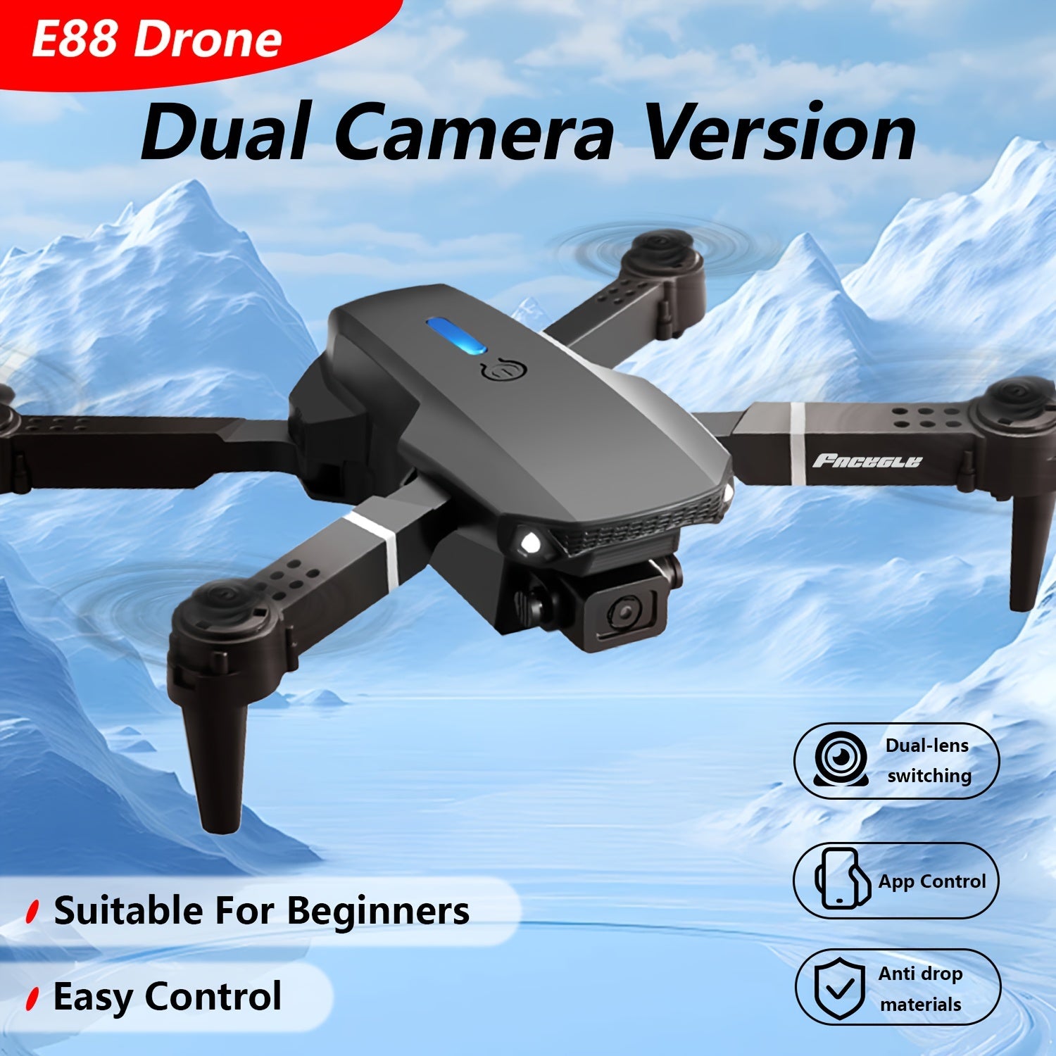 ACEGLE Dual Camera Mini Drone – App Controlled, Beginner-Friendly