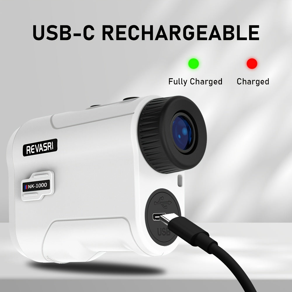 REVASRI 1000-Yard Golf Rangefinder – Slope, Pin-Seeker & Vibration