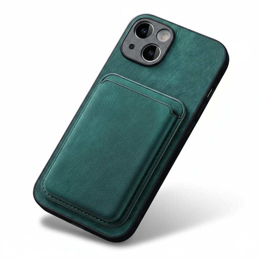 Vintage PU Leather Phone Case – Shockproof & Functional