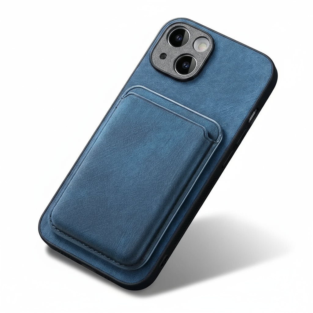 Vintage PU Leather Phone Case – Shockproof & Functional
