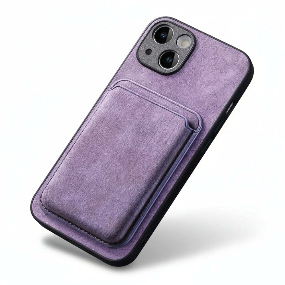 Vintage PU Leather Phone Case – Shockproof & Functional