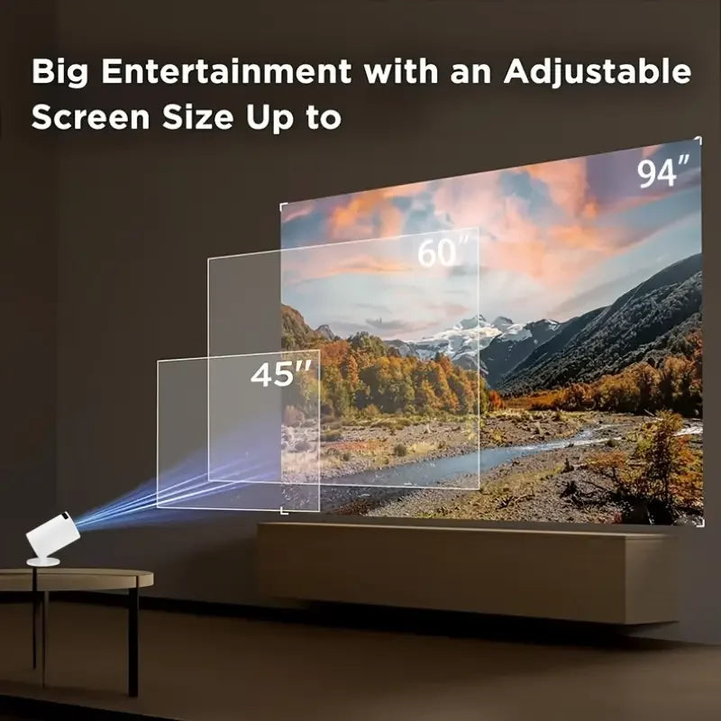 Mini Home Projector – Full HD, Bluetooth Compatible