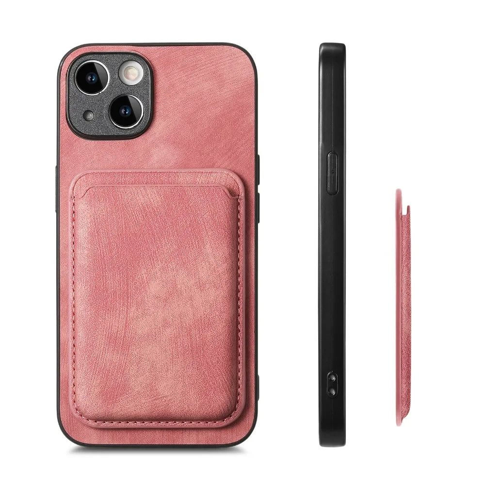 Vintage PU Leather Phone Case – Shockproof & Functional