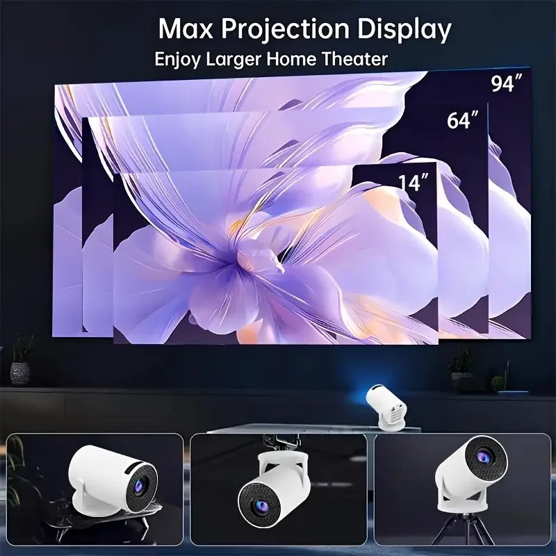 Mini Home Projector – Full HD, Bluetooth Compatible