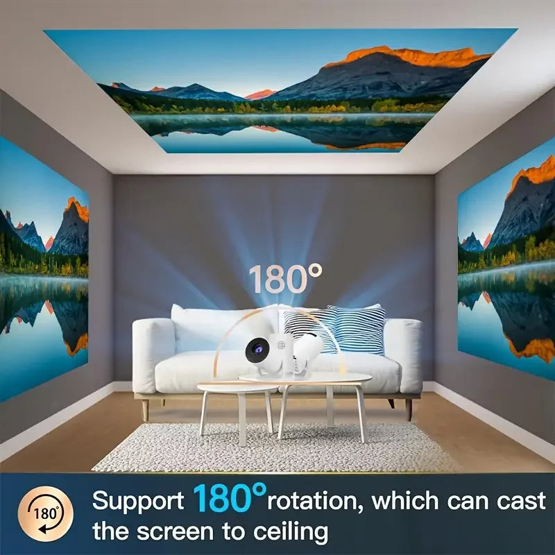 Mini Home Projector – Full HD, Bluetooth Compatible