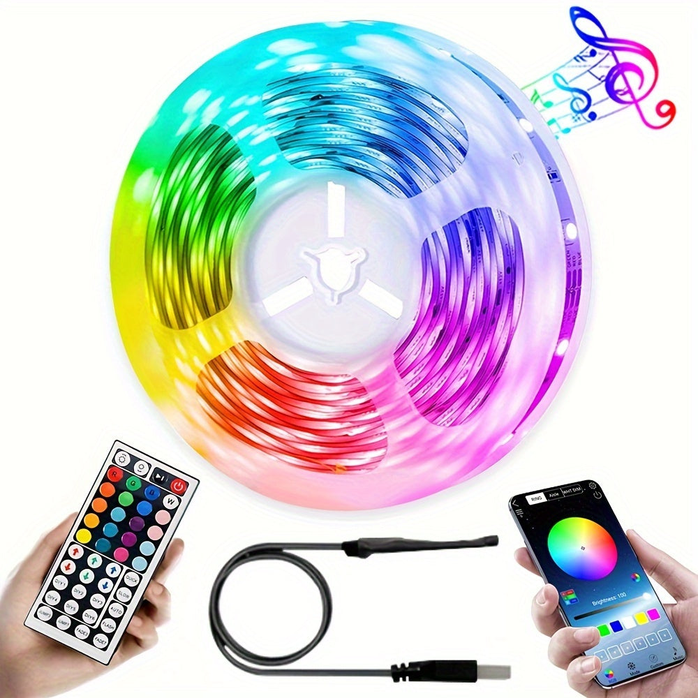 LED Color-Changing Wall Light – App & Remote Controlled