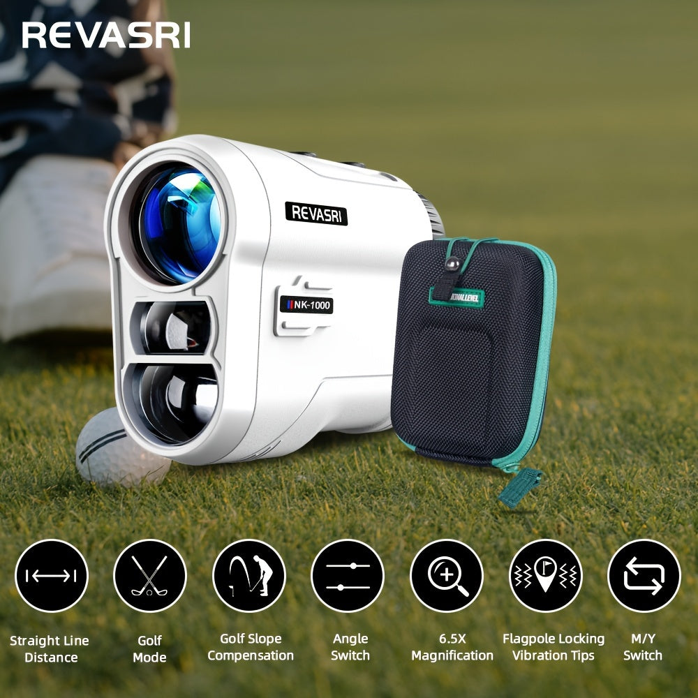 REVASRI 1000-Yard Golf Rangefinder – Slope, Pin-Seeker & Vibration